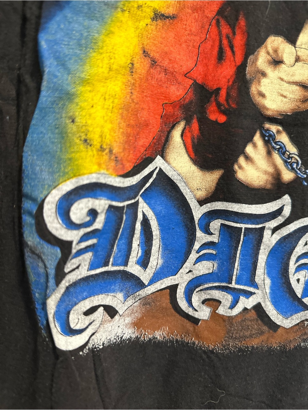 VTG ‘90 Authentic Dio Lock Up the World Tour. Sz: L Single stitch band tee. - Picture 7 of 16